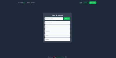 Prévia do projeto Todo List